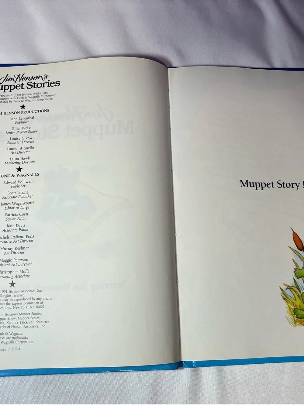 Vintage Jim Henson Muppet Stories Muppet Magic Book #5 Hardcover 1991